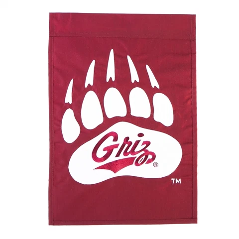 University of Montana Griz Applique Garden Flag NCAA Monte Grizzly Bears Cover