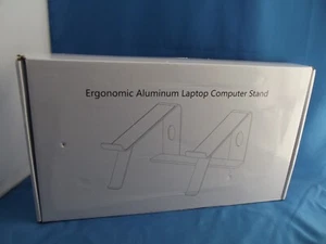 Laptop Stand, Ergonomic Aluminum Laptop Computer Stand, Detachable Laptop Riser  - Picture 1 of 2