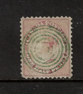 Canada #11 Extra Fine Used With Ideal Green Target Cancel & Repaired Margin - Picture 1 of 1
