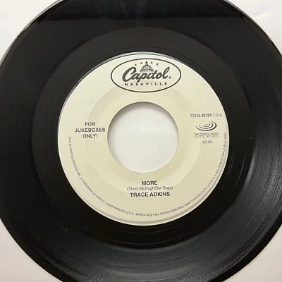Trace Adkins, More / The Night He Can't Remember, 7" 45rpm, Vinyl VG+ - Image 1 of 2