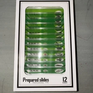 Prepared Microscope Slide Set 73 Slides With 100 Slot Wooden Case - Picture 1 of 5