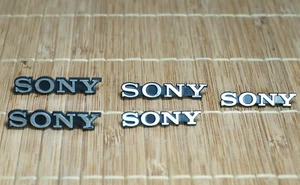 5 X VINTAGE SONY BADGES, LOGO, EMBLEMS . VERY GOOD CONDITION. - Picture 1 of 2