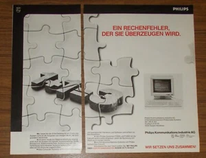 Rare Advertising Philips P3000 P4000 Computer Systems - Calculation Error 1985 - Picture 1 of 1