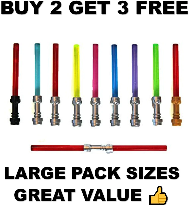 OFFICIAL LEGO - ULTIMATE MULTIPLE CHOICE LIGHTSABER SELECTION - STAR WARS - NEW - Image 1 of 1