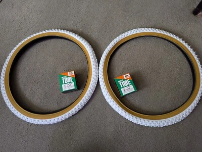 2 INNOVA BLANCO/GOMAS BMX NEUMÁTICOS BICICLETA 20X1.75 (47-406) Y TUBOS, ESTILO COMP 3  Foto 1 de 4