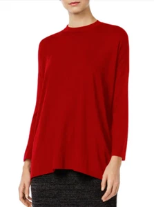Eileen Fisher Pullover aus Merinowolle mit Stehkragen Tigley 2XS neu mit Etikett $ 278 - Bild 1 von 6