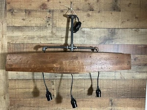 Farmhouse Rustic Chandelier Ceiling Light Handmade in US From Antique Salvage - Picture 1 of 16