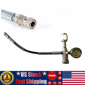 PCP SCBA Refill Charging Connector Valve Oxygen Tank Air Filling Adapter W/ Hose - Picture 1 of 8
