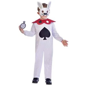 Childs White Rabbit Fancy Dress Costume Age 5-6 Years - Picture 1 of 1