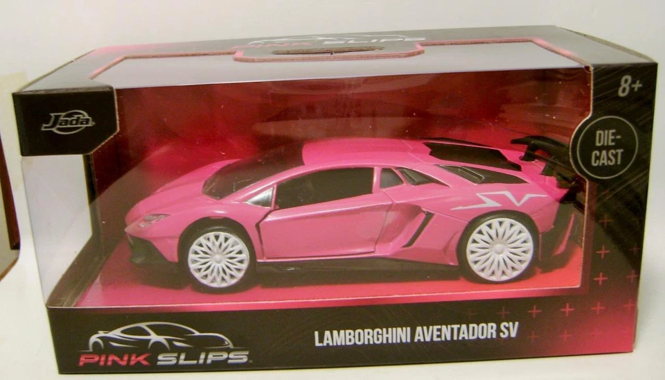 LAMBORGHINI AVENTADOR SV ROSA 1:32 DIECAST ROSA SLIPS JADA 2023 Foto 1 de 1