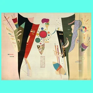 1942 Wassily Kandinsky Reciprocal Accords vintage art lithography print poster - Picture 1 of 6