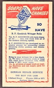 BF GOODRICH WRINGER ROLLOS POSTAL GORHAM SERVICIO DE REPARACIÓN GORHAM MAINE - Imagen 1 de 2