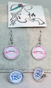 EARRINGS DANGLE OR STUD KFC BBL BIG BASH LEAGUE CRICKET 12mm 🇦🇺AUSSIE MADE - Picture 1 of 14
