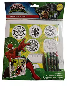 Marvel Spider Man Siniister Six/6 3D color y construcción crea tu propio conjunto de arte de escena - Imagen 1 de 2