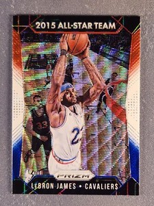 2015-16 Panini Prizm All Star #352 Lebron James RWB Red White Blue Prizm SSP