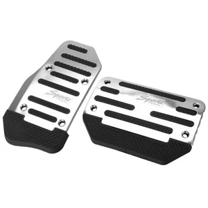 NEW Pair Universal Aluminum Non-Slip Car Brake Accelerator Foot Rest Pedal US - Picture 1 of 15