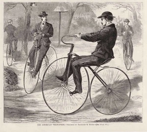 AMERICAN VELOCIPEDE BICYCLE Pickering 1st Cycle Manufacturer Hollow Frame Tube - Picture 1 of 1