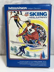 Skiing by Mattel Intellivision Complete Cartridge Manual Overlays - Picture 1 of 15