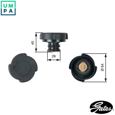 CAP COOLANT TANK RC204 FOR LAND ROVER RANGE/III/SUV/Mk ALPINA BMW 3/X5/SAV/E5 - Image 1 of 4