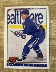1994-95 Premier Hockey Owen Nolan Card 267 Quebec Nordiques - Picture 1 of 3