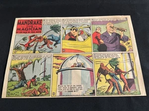 #H03 MANDRAKE THE MAGICIAN by Lee Falk Sunday Half Page Strip April 29, 1945 - Picture 1 of 1