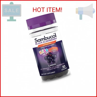 Gominolas Sambucol Black Elderberry para niños - Gominolas Sambucol niños, niños ancianos Foto 1 de 2