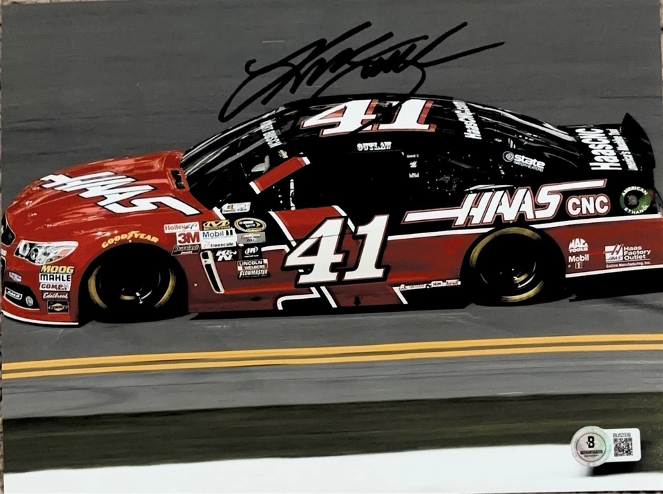 FOTO AUTÓGRAFA FIRMADA POR KURT BUSCH CORREDOR NASCAR B B BECKETT BAS CERTIFICADO DE AUTENTICIDAD Foto 1 de 1