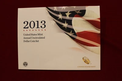 2013 United States Mint Annual Uncirculated Dollar Coin Set, with Silver Eagle - Image 1 of 4