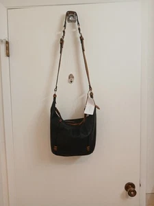 Jessica Simpson Sofia, Black/Camel/Safari Hobo Bag. NWT - Picture 1 of 12