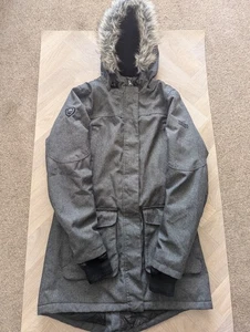 Chaqueta Trespass Para Hombre Grande Negro Plumón Pluma Aislada Capucha Parka Abrigo S - Imagen 1 de 20