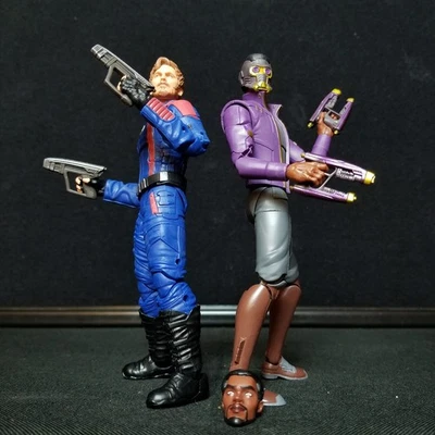 Hasbro Marvel Legends Star-Lord 2 Lote T'challa What If Guardians 3 Peter Quill Foto 1 de 4