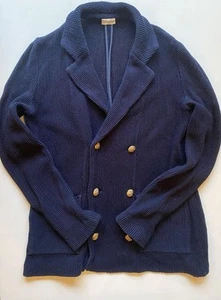 Camoshita Navy Knit Tailored Jacket - Picture 1 of 7