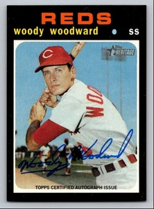 2020 REAL ONE AUTOGRAPHS WOODY WOODWARD AUTO CINCINNATI REDS #ROA-WW - Picture 1 of 2