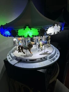Mr. Christmas 16" LED-Lit Frosted Carousel -tested And Works - Picture 1 of 24