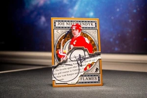 Joe Nieuwendyk Calgary Flames Expansion Era Signature Cut Cards - Autographed - Picture 1 of 2