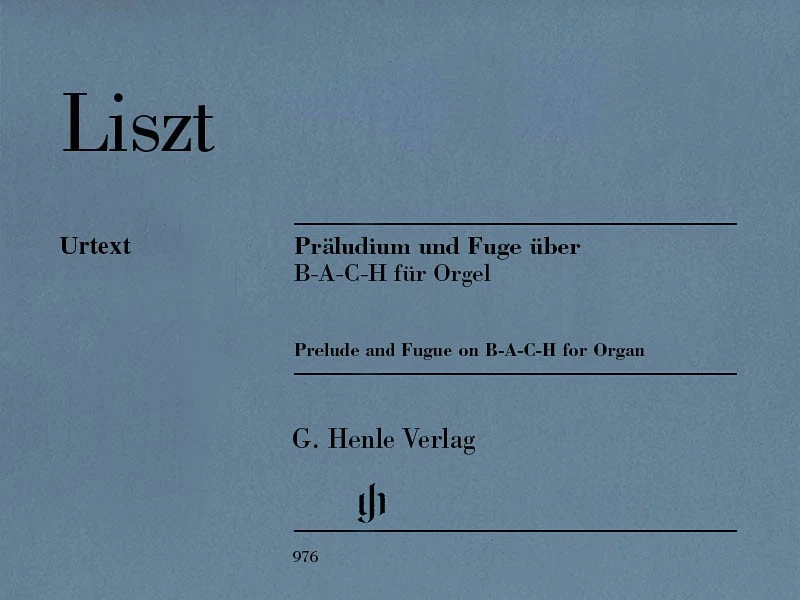 Liszt Prelude & Fugue B-A-C-H Organ Henle Urtext Advanced Sheet Music Book - Image 1 of 1