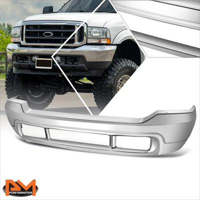 For 00-04 Ford F250 F350 Super Duty Metal Polished Front Bumper Face Bar Chrome - Изображение 1 из 4