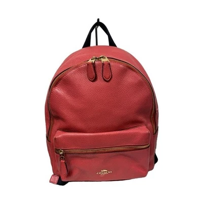 Import duty included  Coach Backpack Leather Pink 16 inch  Classic School Bag - Image 1 of 4