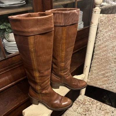 Vintage 8515 Authentic FRYE 1970s Leather Womens Campus Boots Size 5 Made in USA - Image 1 of 4