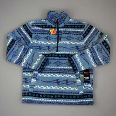 Billabong Boundary Half-Zip Mock Neck Fleece Adventure Div Pullover Men’s Medium - Image 1 of 4