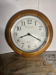 Beautiful Sterling & Noble  Mfg No 9 Wood Ring Clock Working - Picture 1 of 8