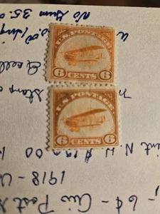 Quantità 2: US C1 MNH 1918 posta aerea lotto A-1 - Foto 1 di 2