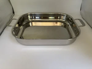 ALL-CLAD Stainless Steel Lasagna Pan Roasting Baking 14.5" x 11.5" - Picture 1 of 10