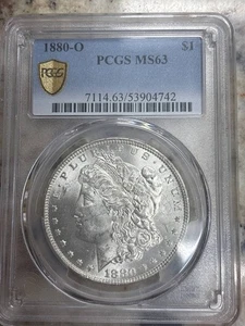 1880 O Morgan Silver Dollar PCGS MS-63 - Picture 1 of 3