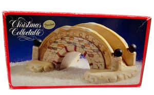 Vintage Christmas Village Country Stone Bridge Hand Painted Holiday Decoration - Picture 1 of 15