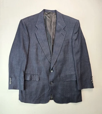 Chaqueta Blazer Christian Dior Le Connaisseur Dillards Vintage Azul Marino Tweed Para Hombres 41R Foto 1 de 4