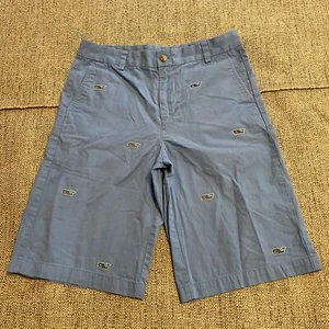 Boys Vineyard Vines Whale Embroidered Blue Breaker Shorts 18 - Picture 1 of 8