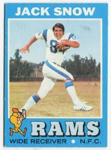 1971 Topps #44 Jack Snow Los Angeles Rams - Picture 1 of 2