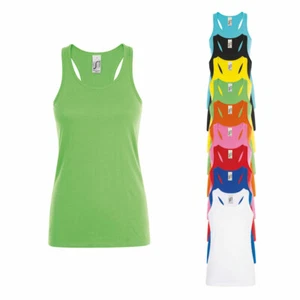 Sol's Damen Tanktop JUSTIN WOMEN TEE-SHIRT Racerback XS S M L XL XXL Neu L01826 - Bild 1 von 3