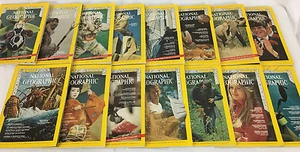 Lot of 15 National Geographic Magazines 1969-1971 Issues - Picture 1 of 12